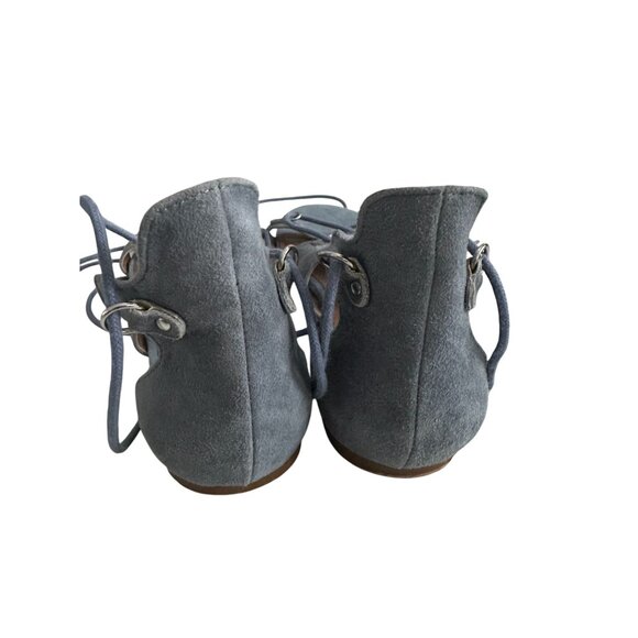 STEVE MADDEN Carleigh Blue Suede Laceup Gladiator Sandals Size 9 - Picture 6 of 7